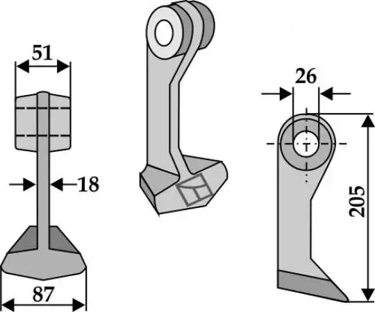 Hammerschlegel 87x51mm